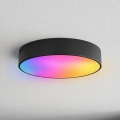 Brilagi - LED RGBW Ρυθμιζόμενο φωτιστικό οροφής μπάνιου CLARE 3xE27/9W/230V 2700-6500K διάμ. 40 cm IP54 Wi-Fi μαύρο