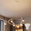 Brilagi - LED RGBW, ρυθμιζόμενο κρεμαστό φωτιστικό σε καλώδιο SELE 6xGU10/6,5W/230V 2700-6500K λευκό + τηλεχειριστήριο