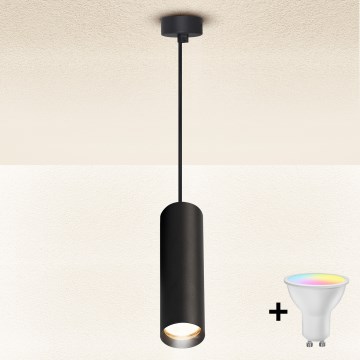 Brilagi - LED RGBW ρυθμιζόμενο κρεμαστό φωτιστικό με καλώδιο SELE 1xGU10/4,8W/230V 3000K μαύρο
