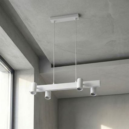 Brilagi - LED RGBW ρυθμιζόμενο κρεμαστό φωτιστικό με καλώδιο SELE 4xGU10/6,5W/230V 2700-6500K λευκό