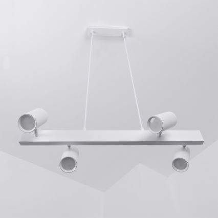 Brilagi - LED RGBW ρυθμιζόμενο κρεμαστό φωτιστικό με καλώδιο SELE 4xGU10/6,5W/230V 2700-6500K λευκό