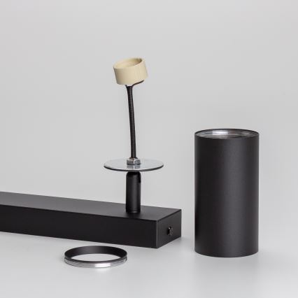 Brilagi - LED RGBW ρυθμιζόμενο σποτ SELE 2xGU10/6W/230V 3000K μαύρο + τηλεχειριστήριο