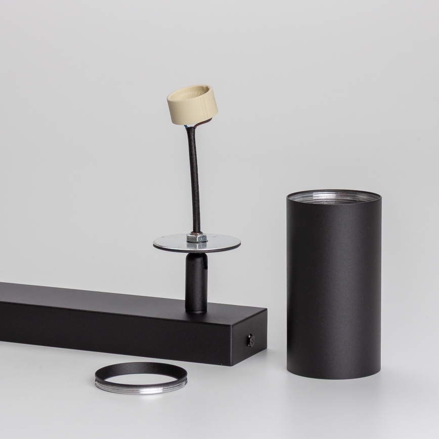 Brilagi - LED RGBW ρυθμιζόμενο σποτ SELE 2xGU10/6W/230V 3000K μαύρο + τηλεχειριστήριο