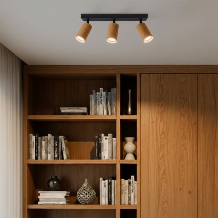 Brilagi - LED RGBW Ρυθμιζόμενο σποτ φωτιστικό SELE MODERN 3xGU10/4,8W/230V 3000K χρυσό + τηλεχειριστήριο