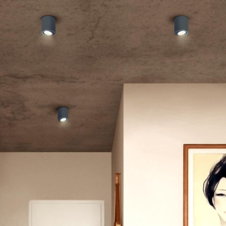 Brilagi - LED RGBW Ρυθμιζόμενο σποτ MIA 1xGU10/6W/230V 3000K 84x80 mm ανθρακί + τηλεχειριστήριο