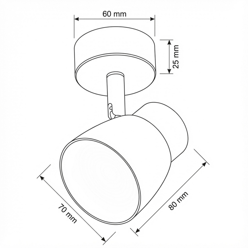 Brilagi - LED RGBW ρυθμιζόμενο σποτ φωτιστικό NUGGET 1xGU10/4,8W/230V μαύρο/χρυσό