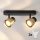 Brilagi - LED RGBW ρυθμιζόμενο σποτ φωτιστικό NUGGET 2xGU10/4,8W/230V 3000K μαύρο/χρυσό + τηλεχειριστήριο