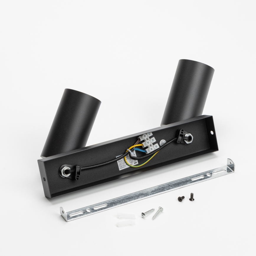 Brilagi - LED RGBW Ρυθμιζόμενο σποτ φωτιστικό SELE 2xGU10/6W/230V 3000K μαύρο/χρυσό + τηλεχειριστήριο