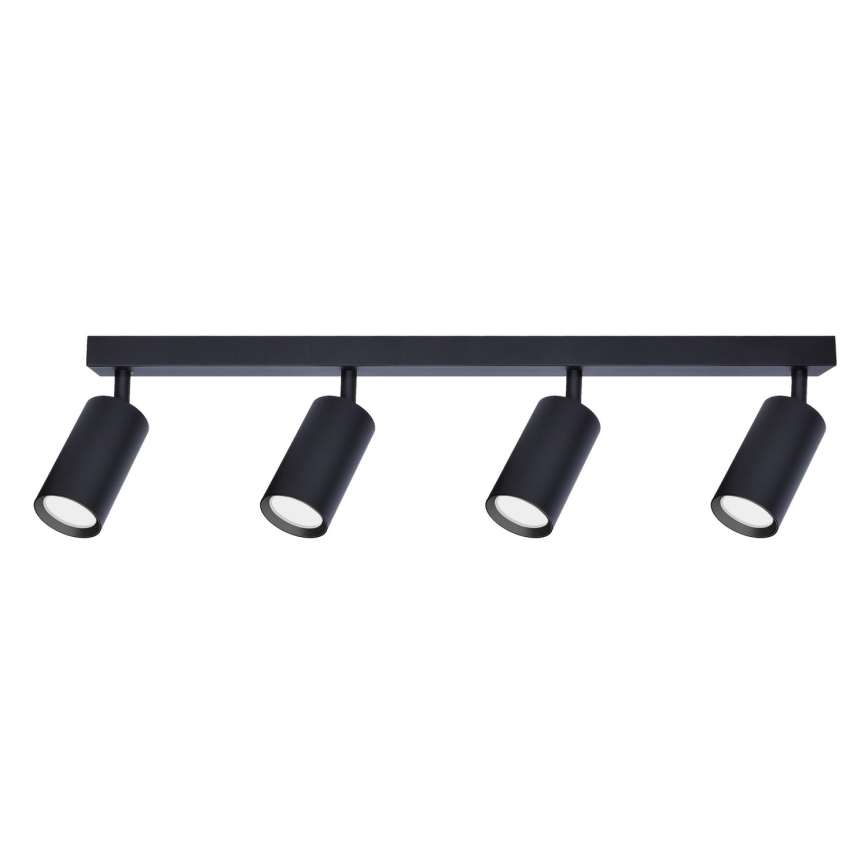 Brilagi - LED RGBW ρυθμιζόμενο σποτ φωτιστικό SELE 4xGU10/4,8W/230V 3000K μαύρο + τηλεχειριστήριο