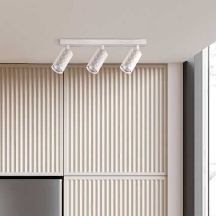 Brilagi - LED RGBW ρυθμιζόμενο σποτ SELE DIAMANT 3xGU10/6W/230V 3000K Wi-Fi λευκό