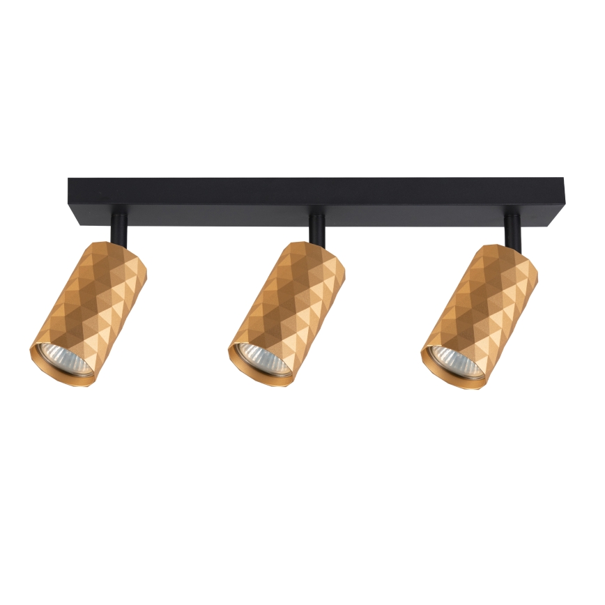 Brilagi - LED RGBW ρυθμιζόμενο σποτ φωτιστικό SELE DIAMANT 3xGU10/6W/230V 3000K χρυσό + τηλεχειριστήριο