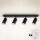 Brilagi - LED RGBW ρυθμιζόμενο σποτ φωτιστικό SELE DIAMANT 4xGU10/4,8W/230V 3000K μαύρο + τηλεχειριστήριο
