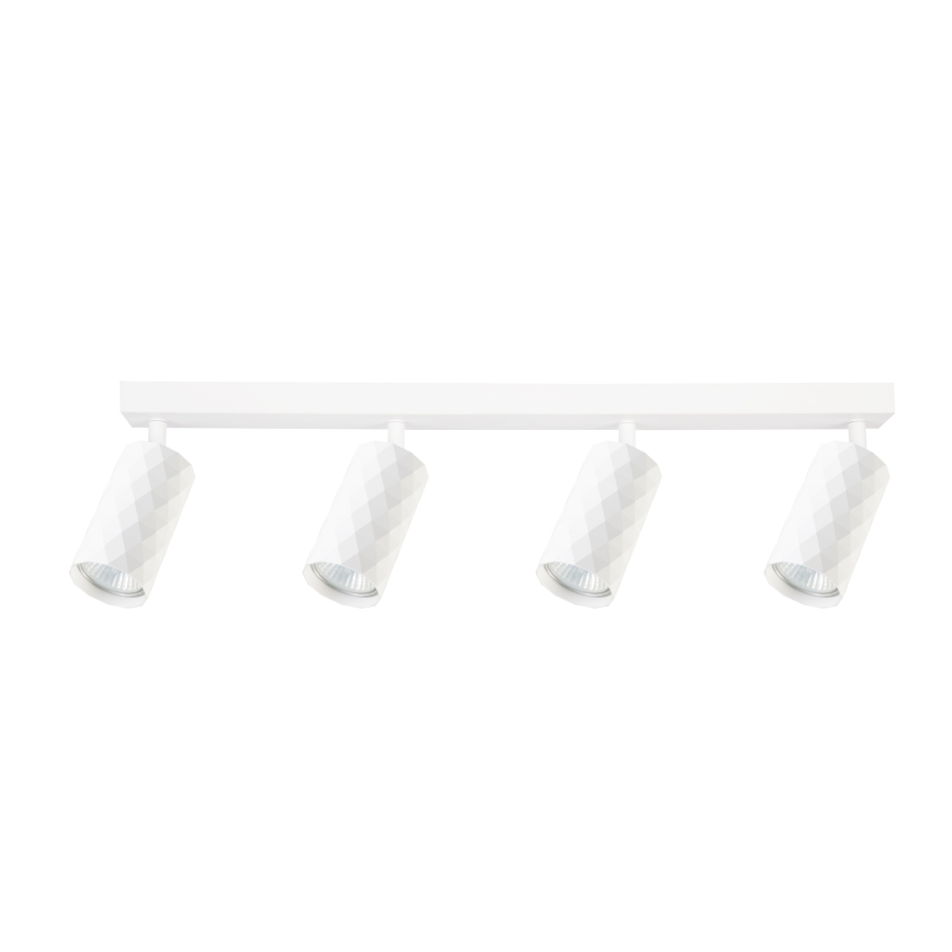 Brilagi - LED RGBW Ρυθμιζόμενο σημειακό φωτιστικό SELE DIAMANT 4xGU10/4,8W/230V 3000K λευκό + τηλεχειριστήριο