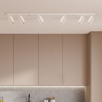 Brilagi - LED RGBW Ρυθμιζόμενο σποτ φωτιστικό SELE DIAMANT 6xGU10/6,5W/230V 2700-6500K Wi-Fi λευκό