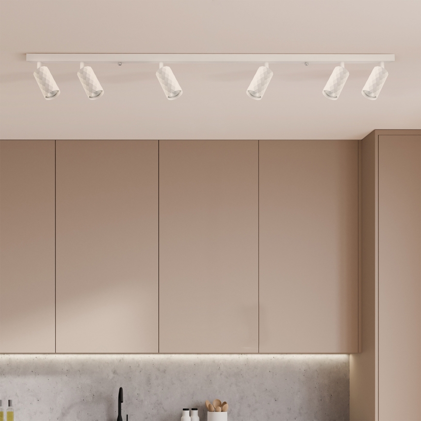 Brilagi - LED RGBW Ρυθμιζόμενο σποτ φωτιστικό SELE DIAMANT 6xGU10/6,5W/230V 2700-6500K Wi-Fi λευκό