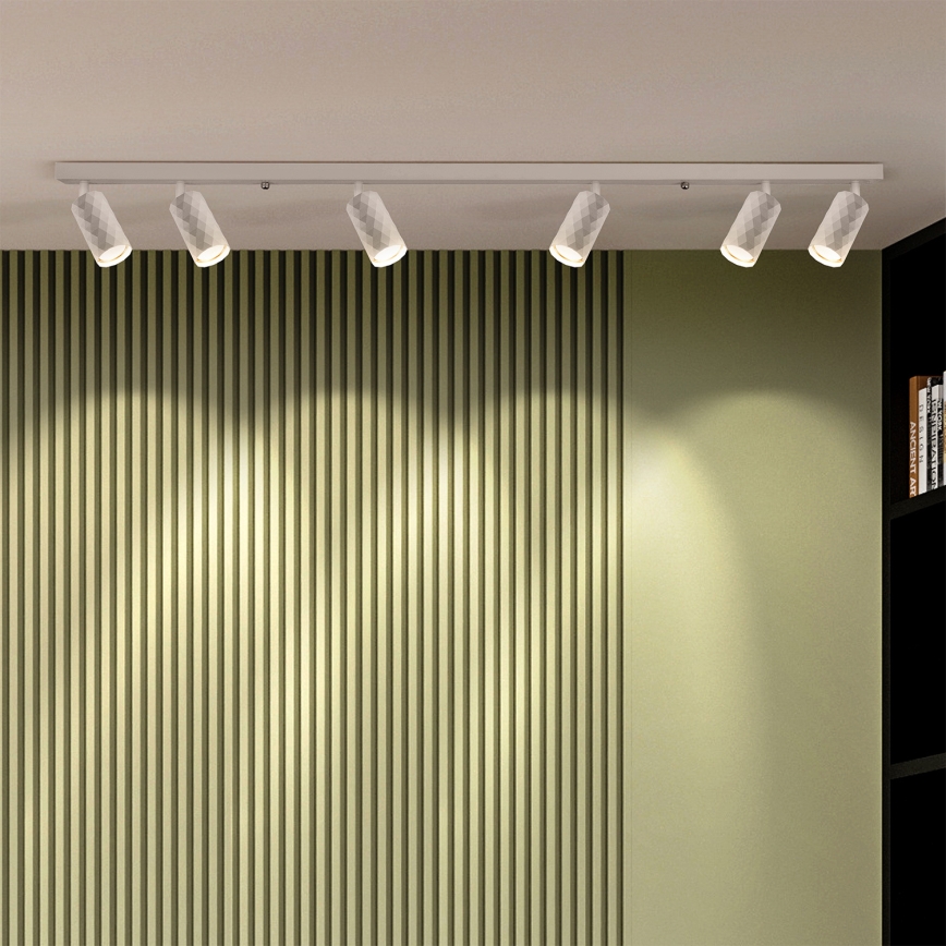 Brilagi - LED RGBW Ρυθμιζόμενο σποτ φωτιστικό SELE DIAMANT 6xGU10/6,5W/230V 2700-6500K Wi-Fi λευκό