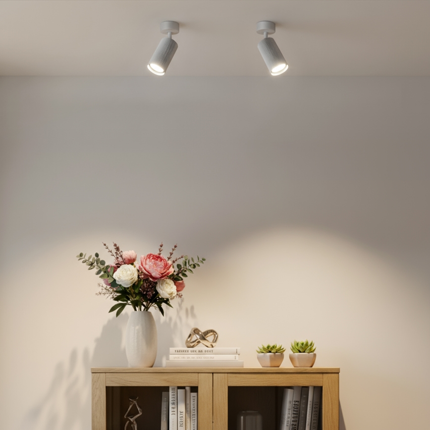 Brilagi - LED RGBW Ρυθμιζόμενο σποτ φωτιστικό SELE MODERN 1xGU10/4,8W/230V 3000K λευκό + τηλεχειριστήριο