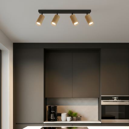 Brilagi - LED RGBW ρυθμιζόμενο σποτ φωτιστικό SELE MODERN 4xGU10/4,8W/230V 3000K χρυσό + τηλεχειριστήριο