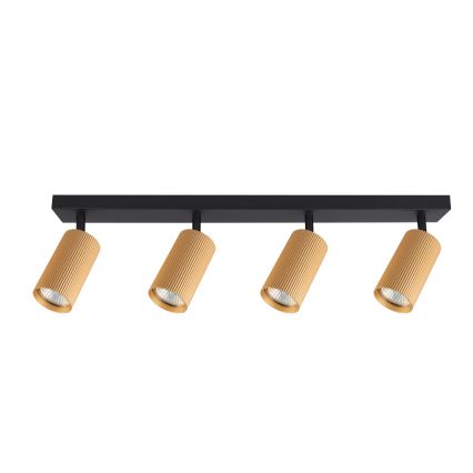 Brilagi - LED RGBW ρυθμιζόμενο σποτ φωτιστικό SELE MODERN 4xGU10/4,8W/230V 3000K χρυσό + τηλεχειριστήριο