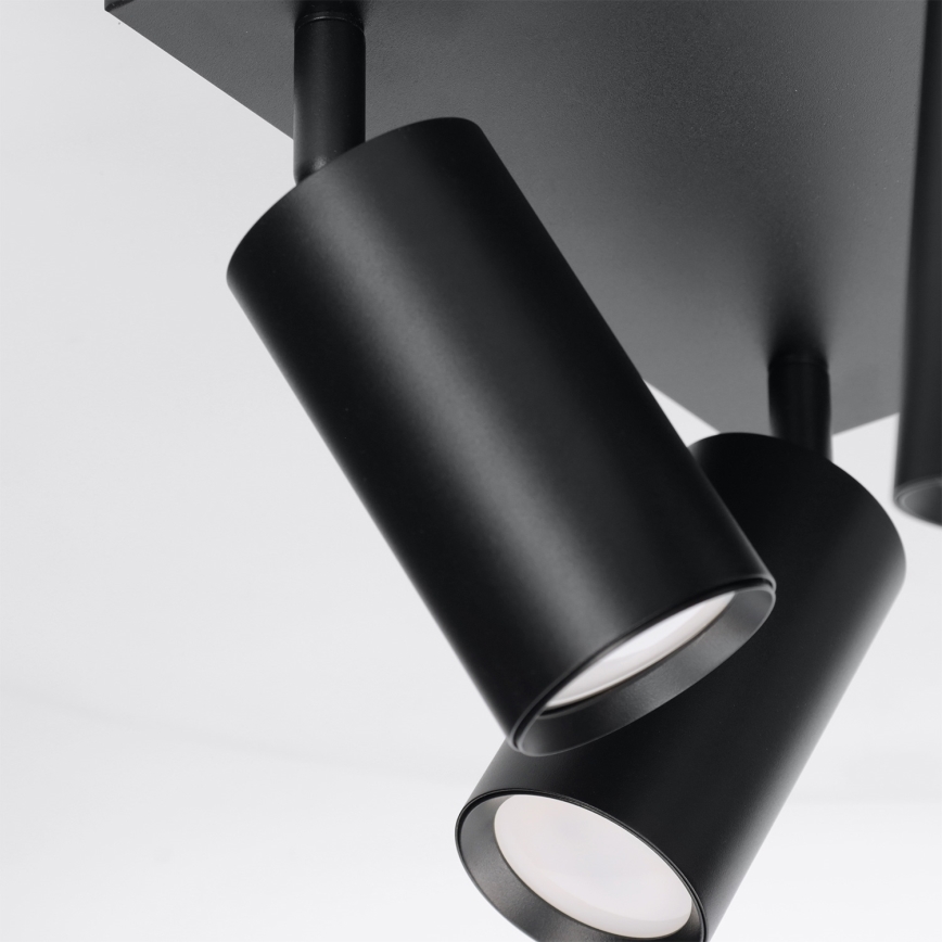 Brilagi - LED RGBW ρυθμιζόμενο σποτ φωτιστικό SELE SQUARE 4xGU10/6,5W/230V 2700-6500K μαύρο