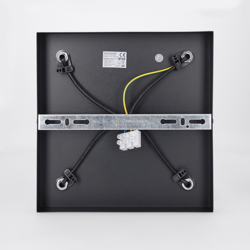 Brilagi - Ρυθμιζόμενο LED RGBW σποτ φωτιστικό SELE SQUARE 4xGU10/6,5W/230V 2700-6500K μαύρο/χρυσό