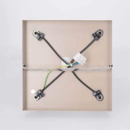 Brilagi - LED RGBW ρυθμιζόμενο φωτιστικό σποτ SELE SQUARE 4xGU10/6,5W/230V 2700-6500K μπεζ