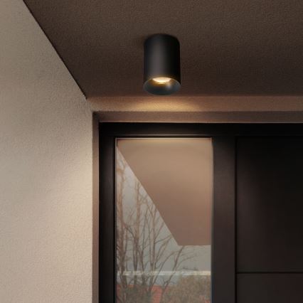 Brilagi - LED RGBW Ρυθμιζόμενο σποτ φωτιστικό TRINE 1xGU10/4,8W/230V 3000K μαύρο + τηλεχειριστήριο