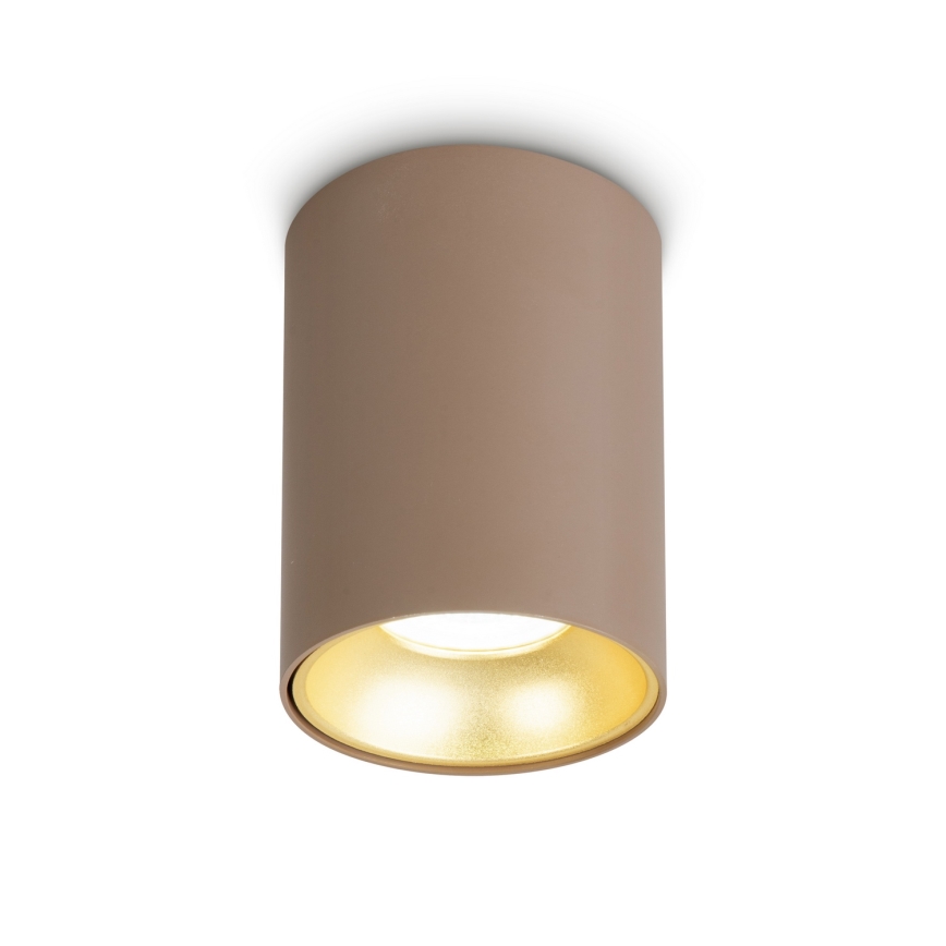 Brilagi - LED RGBW Ρυθμιζόμενο σποτ TRINE 1xGU10/4,8W/230V 3000K μπεζ/χρυσό + τηλεχειριστήριο