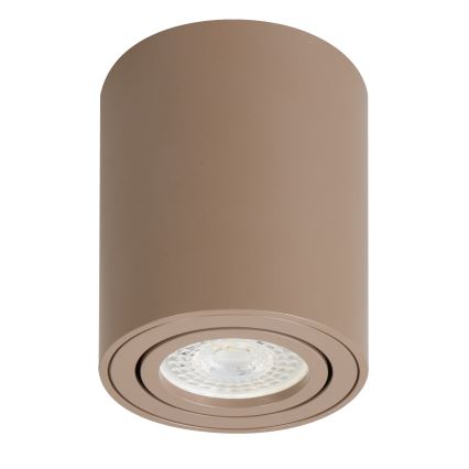 Brilagi - LED RGBW ρυθμιζόμενο σποτ φωτιστικό MIA 1xGU10/4,8W/230V 3000K 100x80 mm μπεζ + τηλεχειριστήριο