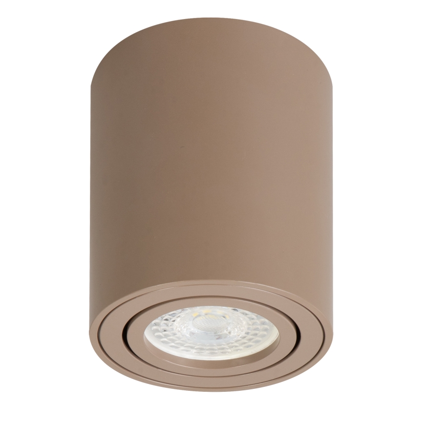 Brilagi - LED RGBW ρυθμιζόμενο σποτ φωτιστικό MIA 1xGU10/4,8W/230V 3000K 100x80 mm μπεζ + τηλεχειριστήριο