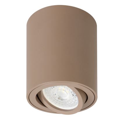 Brilagi - LED RGBW ρυθμιζόμενο σποτ φωτιστικό MIA 1xGU10/4,8W/230V 3000K 100x80 mm μπεζ + τηλεχειριστήριο