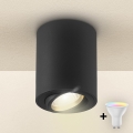 Brilagi - LED RGBW Ρυθμιζόμενο σποτ MIA 1xGU10/4,8W/230V 3000K 100x80 mm μαύρο + τηλεχειριστήριο
