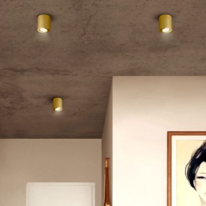 Brilagi - LED RGBW Ρυθμιζόμενο σποτ φωτιστικό MIA 1xGU10/4,8W/230V 3000K 84x80 mm χρυσό + τηλεχειριστήριο