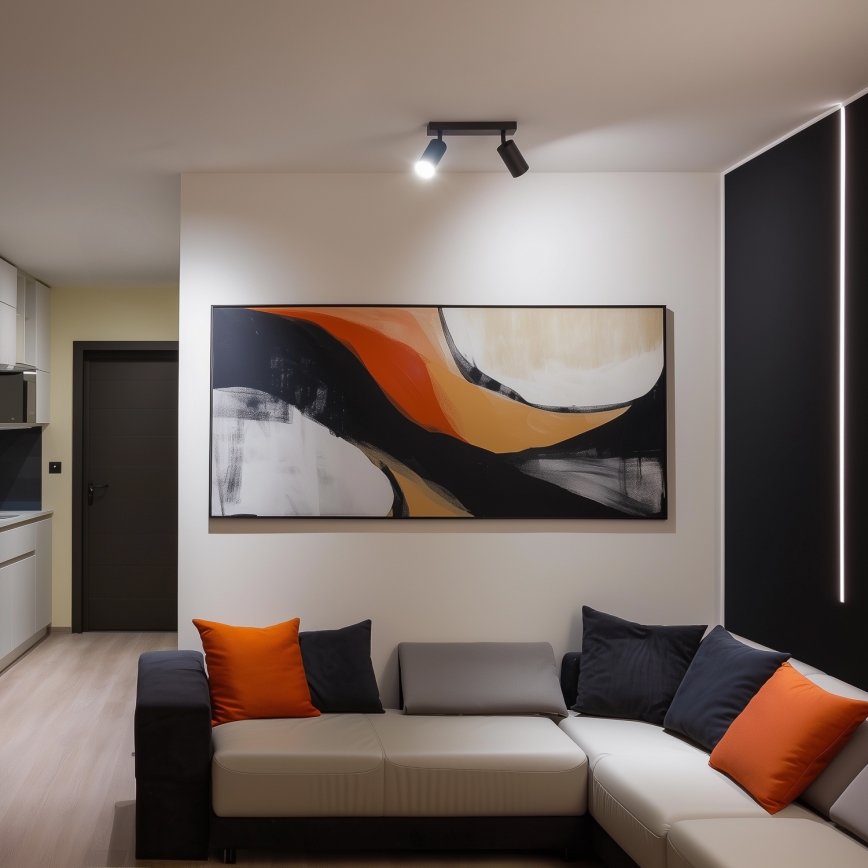 Brilagi - LED RGBW Ρυθμιζόμενο σποτ SELE 2xGU10/4,8W/230V 3000K ανθρακί + τηλεχειριστήριο