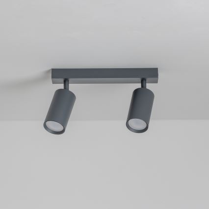 Brilagi - LED RGBW Ρυθμιζόμενο σποτ SELE 2xGU10/4,8W/230V 3000K ανθρακί + τηλεχειριστήριο