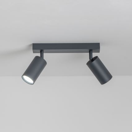 Brilagi - LED RGBW Ρυθμιζόμενο σποτ SELE 2xGU10/4,8W/230V 3000K ανθρακί + τηλεχειριστήριο