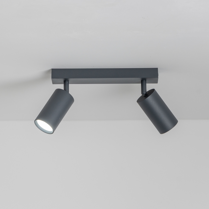 Brilagi - LED RGBW Ρυθμιζόμενο σποτ SELE 2xGU10/4,8W/230V 3000K ανθρακί + τηλεχειριστήριο