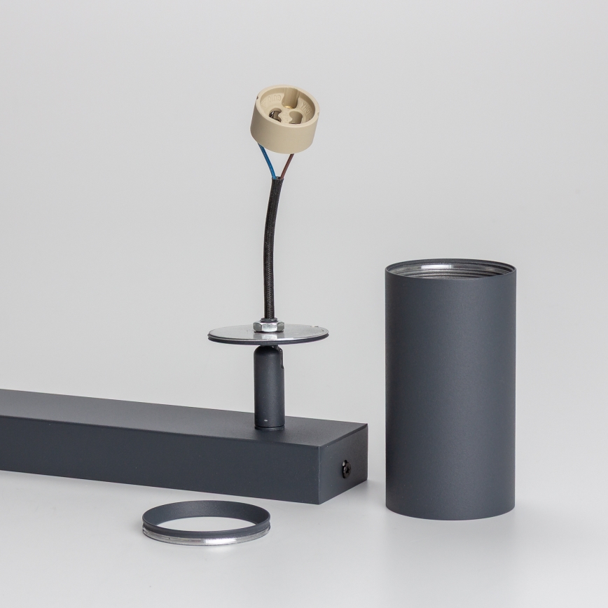 Brilagi - LED RGBW Ρυθμιζόμενο σποτ SELE 2xGU10/4,8W/230V 3000K ανθρακί + τηλεχειριστήριο