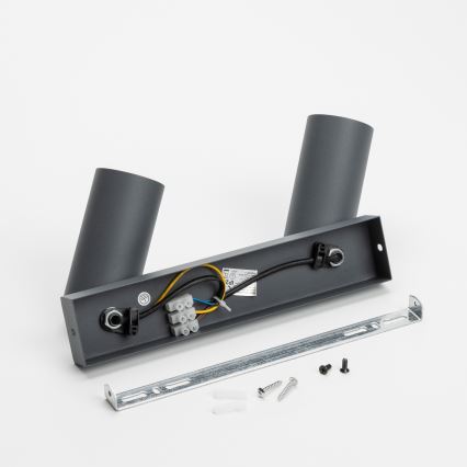 Brilagi - LED RGBW Ρυθμιζόμενο σποτ SELE 2xGU10/4,8W/230V 3000K ανθρακί + τηλεχειριστήριο
