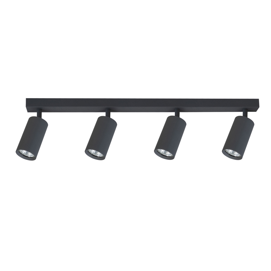 Brilagi - LED RGBW Ρυθμιζόμενο σποτ φωτιστικό SELE 4xGU10/6W/230V 3000K ανθρακί + τηλεχειριστήριο