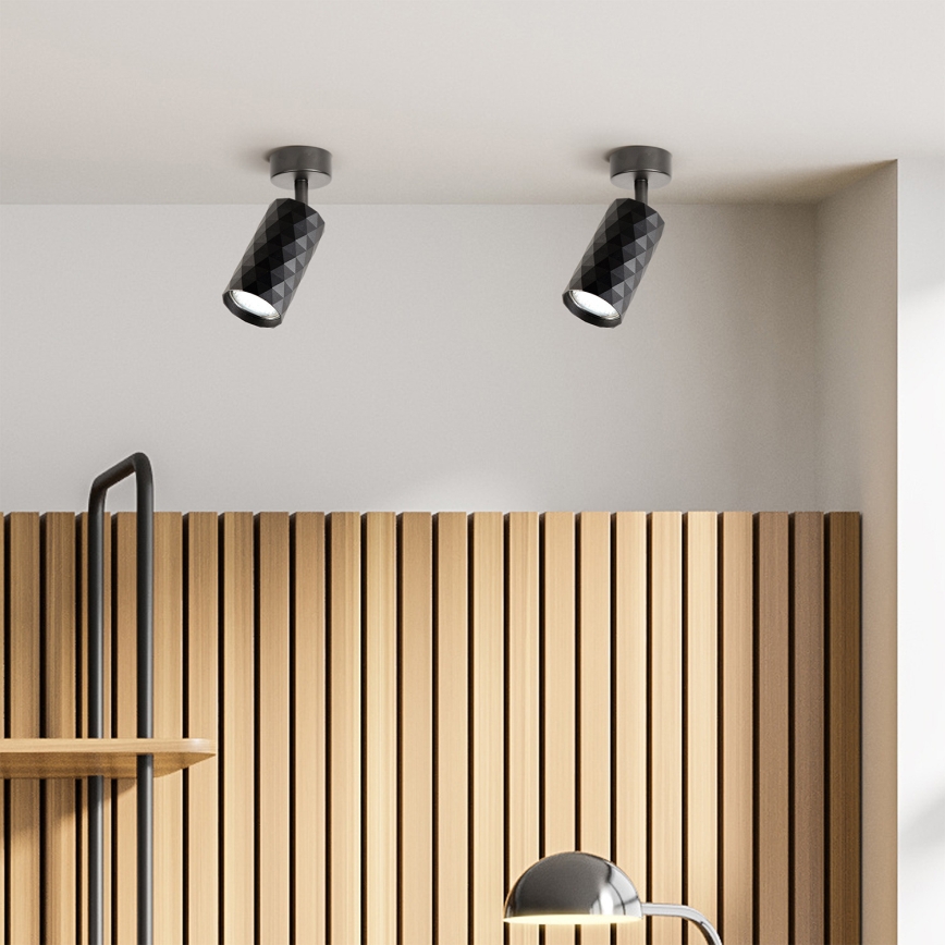 Brilagi - Ρυθμιζόμενο σποτ LED RGBW SELE DIAMANT 1xGU10/6,5W/230V 2700-6500K Wi-Fi μαύρο