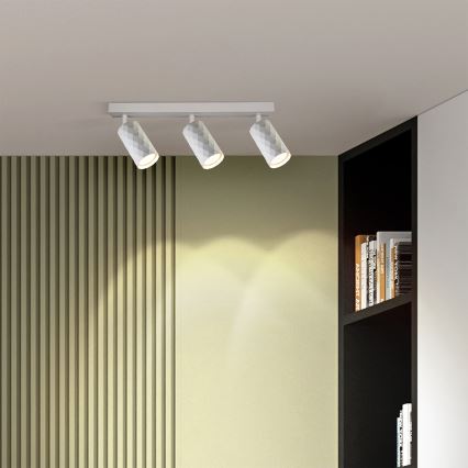 Brilagi - Ρυθμιζόμενο LED RGBW σποτ SELE DIAMANT 3xGU10/4,8W/230V 3000K λευκό + τηλεχειριστήριο