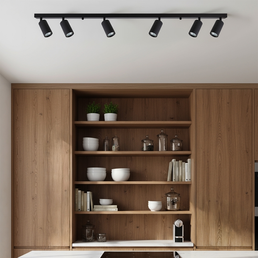 Brilagi - LED RGBW Ρυθμιζόμενο σποτ φωτιστικό SELE MODERN 6xGU10/6,5W/230V 2700-6500K Wi-Fi μαύρο