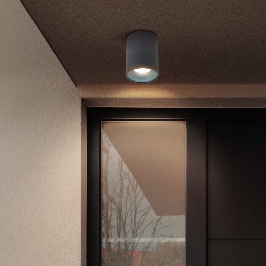 Brilagi - LED RGBW ρυθμιζόμενο σποτ TRINE 1xGU10/4,8W/230V 3000K ανθρακί + τηλεχειριστήριο