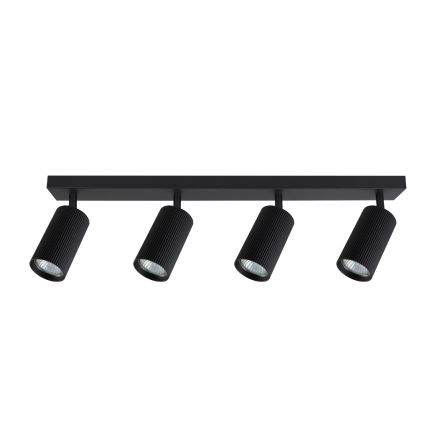 Brilagi - LED RGBW ρυθμιζόμενο σποτ φωτιστικό SELE MODERN 4xGU10/4,8W/230V 3000K μαύρο + τηλεχειριστήριο