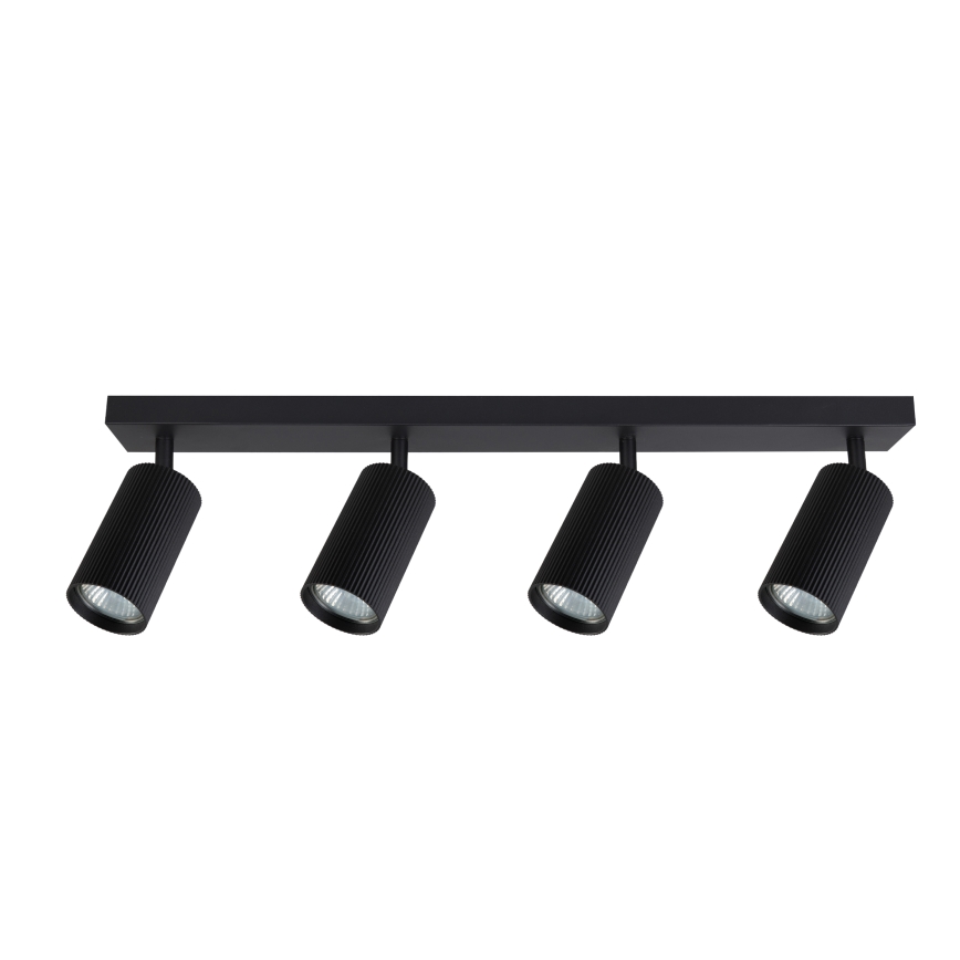 Brilagi - LED RGBW ρυθμιζόμενο σποτ φωτιστικό SELE MODERN 4xGU10/4,8W/230V 3000K μαύρο + τηλεχειριστήριο