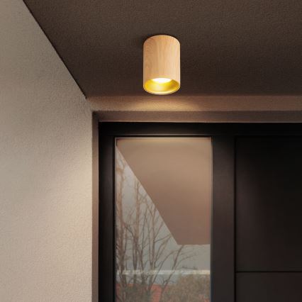 Brilagi - Ρυθμιζόμενο LED RGBW σημειακό φωτιστικό TRINE 1xGU10/30W/230V 2700-6500K Wi-Fi φινίρισμα δρυός