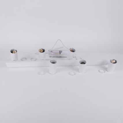 Brilagi - LED RGBW ρυθμιζόμενο κρεμαστό φωτιστικό σε καλώδιο SELE 6xGU10/6,5W/230V 2700-6500K λευκό + τηλεχειριστήριο