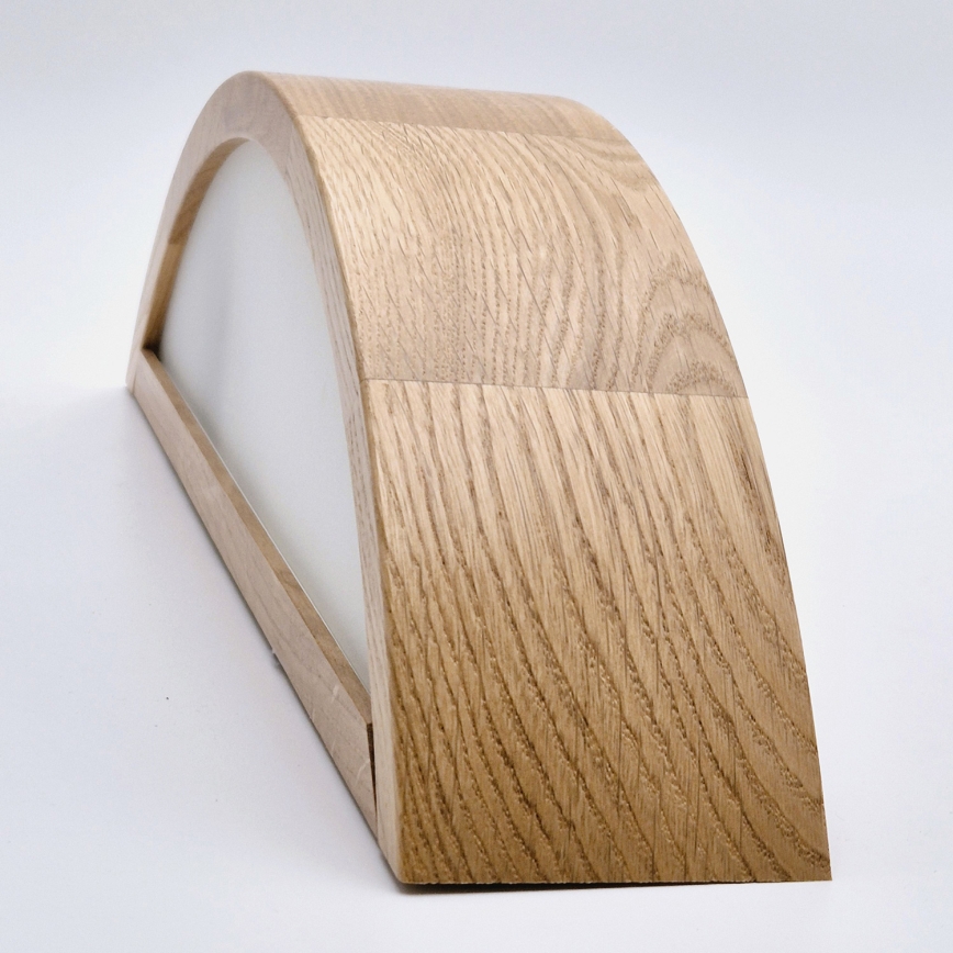 Brilagi - LED RGBW Ρυθμιζόμενο επιτοίχιο φωτιστικό CARVALHO 1xE27/15W/230V 2700-6500K Wi-Fi δρυς