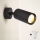 Brilagi - LED RGBW ρυθμιζόμενο επιτοίχιο σποτ SELE 1xGU10/4,8W/230V 3000K μαύρο + τηλεχειριστήριο